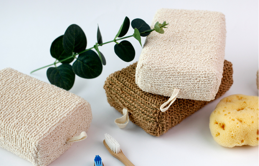 Organic cotton bath sponge