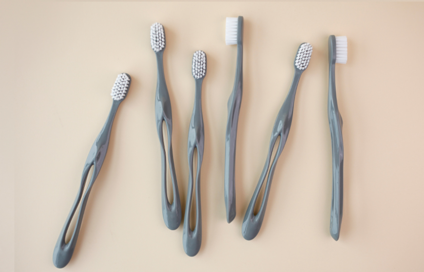 Sustainable Toothbrush Made from 100% Recycled PP With Soft Bristles