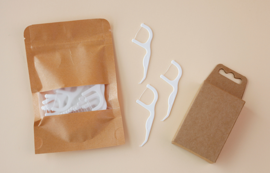 Recycled Dental Flosser Biodegradable Dental Floss Picks